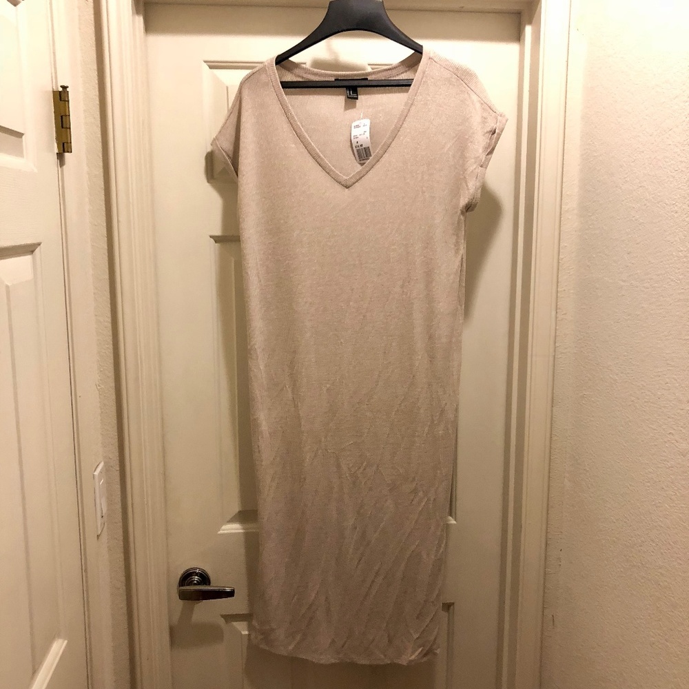 NEW Beige F21 Layering Dress | Medium